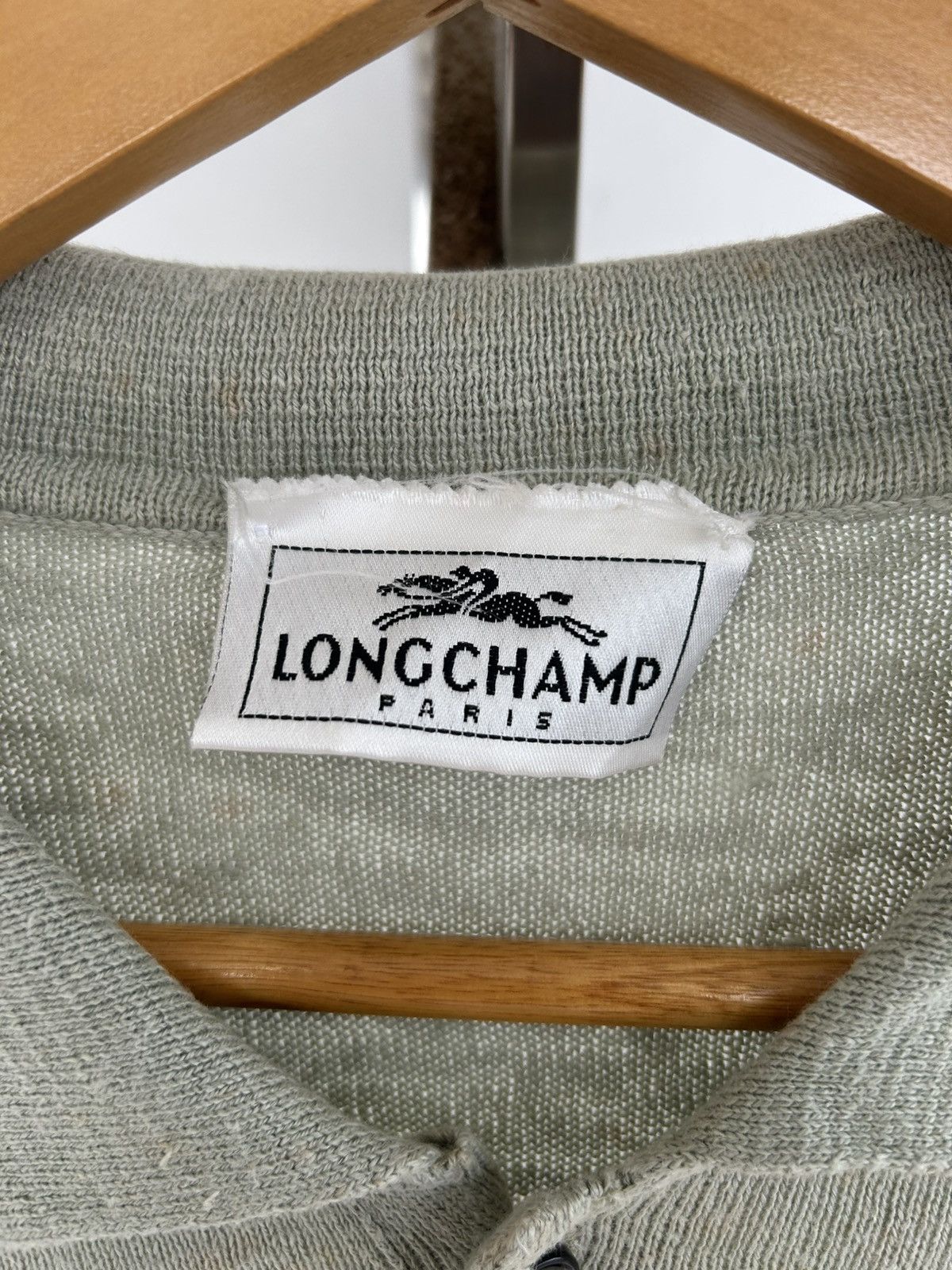Longchamp Longchamp Vintage Polo Pocket Collar Green Size US L / EU 52-54 / 3 - 5 Thumbnail