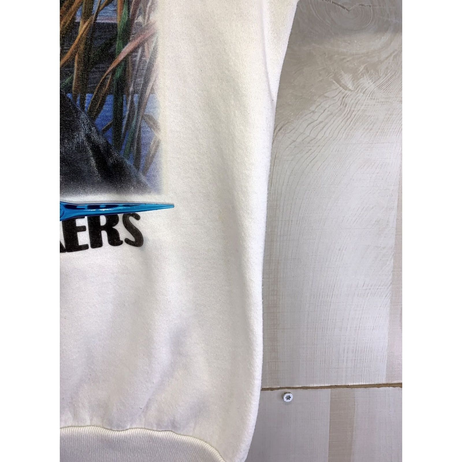 Jerzees Vintage Jerzees Family Dog Black Lab Graphic Sweatshirt Mens L-6398 1992 90s Cotton Blend White Size US L / EU 52-54 / 3 - 7 Thumbnail