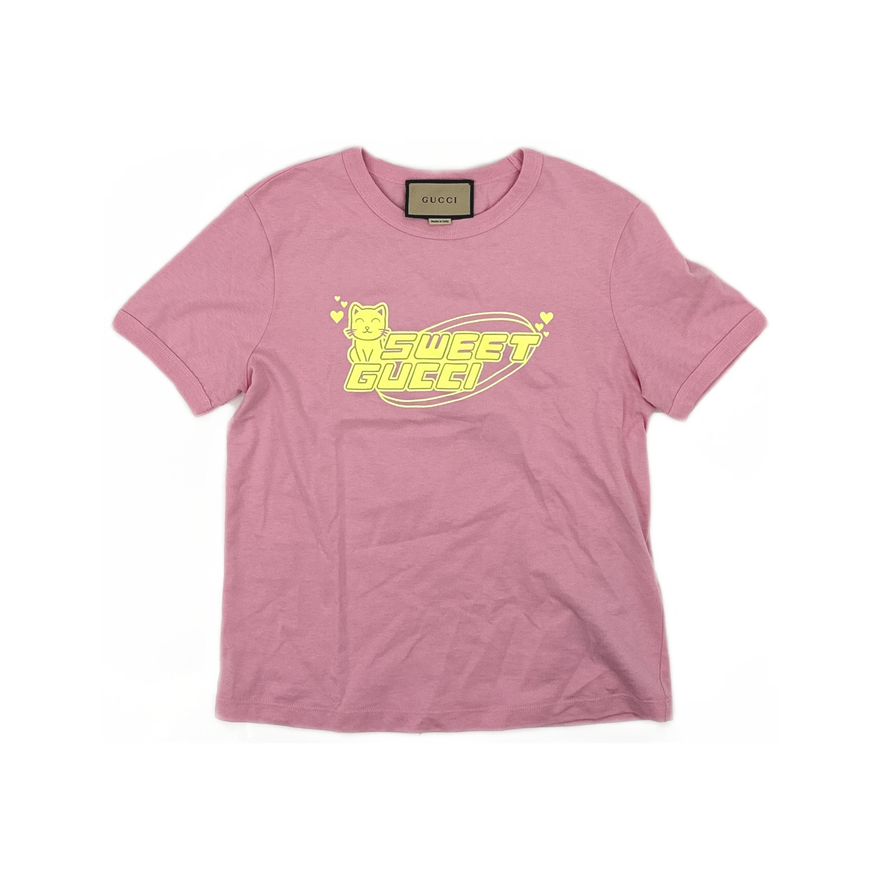 Gucci Gucci Sweet Gucci Cat Graphic T-Shirt Size M Size M / US 6-8 / IT 42-44 - 1 Thumbnail