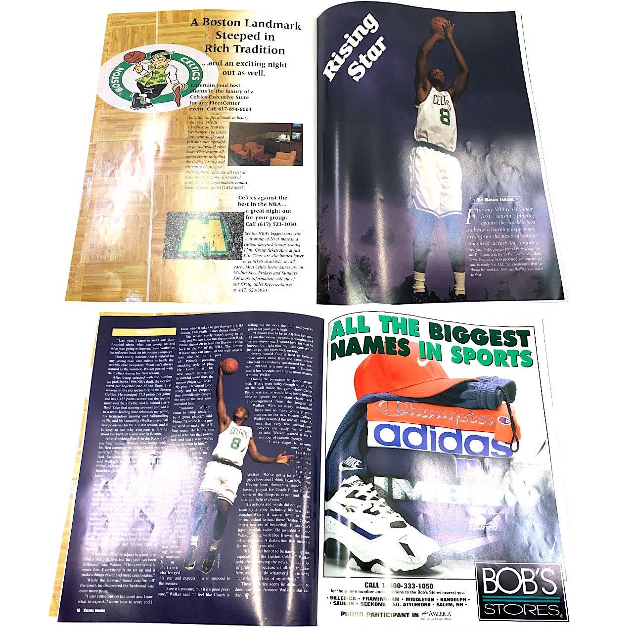 NBA Boston Celtics Insider Magazine November 1997 w Rick Pitino Size ONE SIZE - 7 Thumbnail