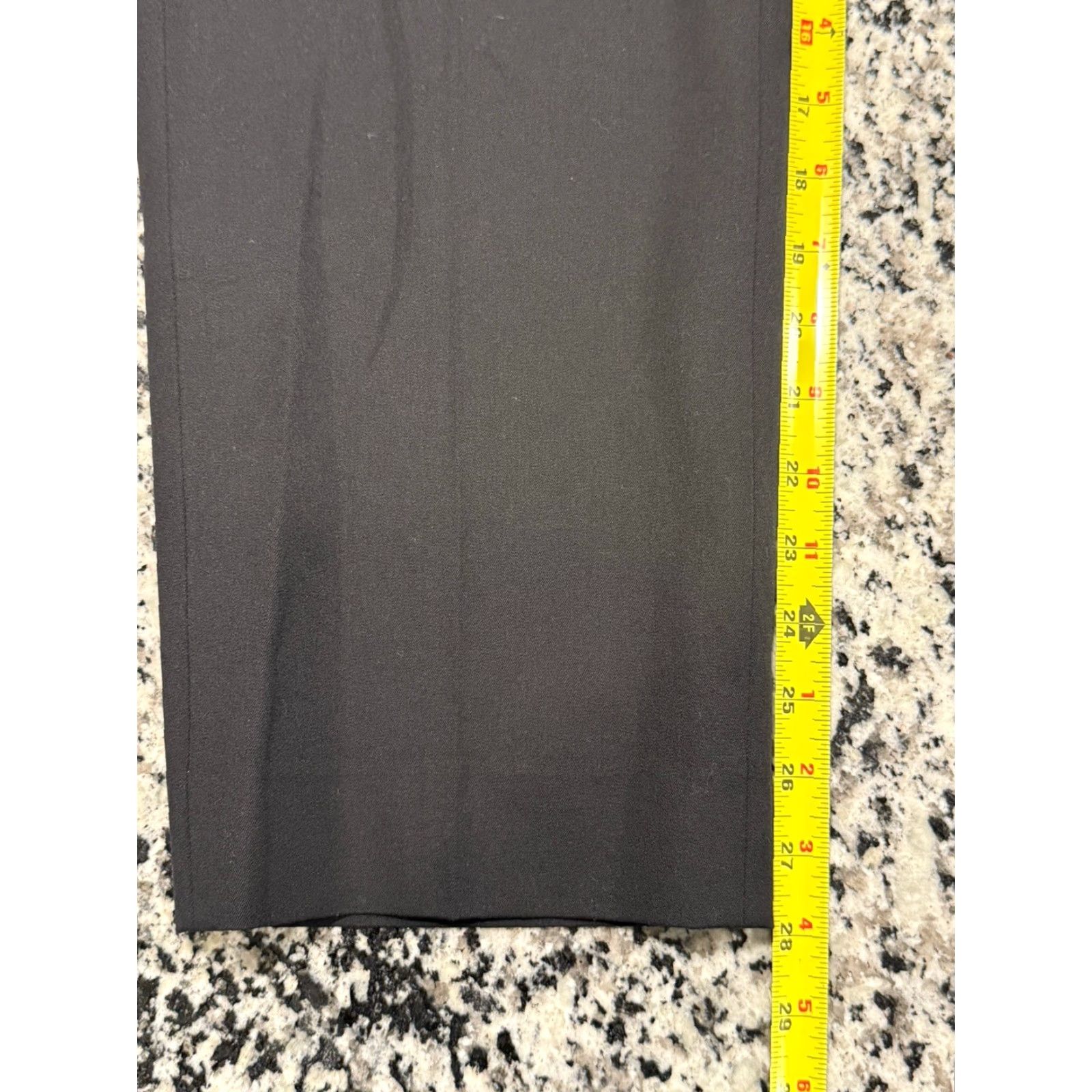 J.Crew VINTAGE J.Crew Women’s Dress Pants Straight Leg Size 12 Black Business Casual Formal Workwear 28in Size 34" / US 12 / IT 48 - 2 Thumbnail
