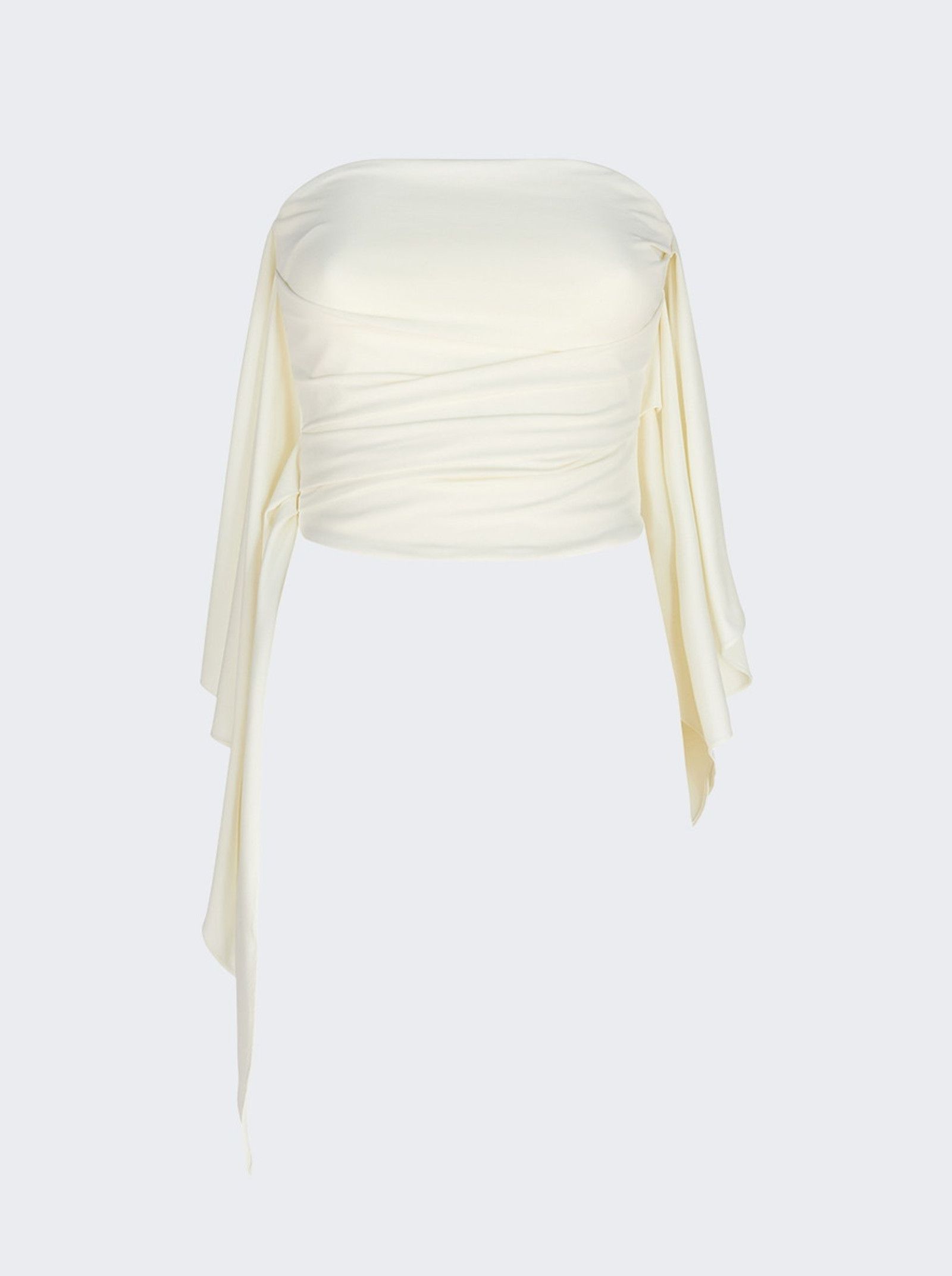The Attico o1mle0426 Strapless Crop Top in Neutrals Size M / US 6-8 / IT 42-44 - 1 Thumbnail