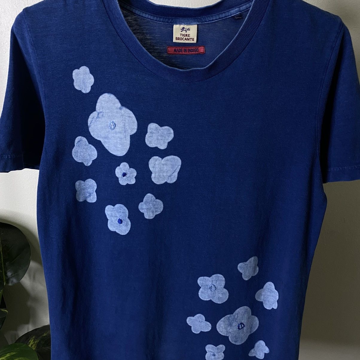 TIGRE BROCANTE Flower Indigo T Shirt Size US M / EU 48-50 / 2 - 2 Thumbnail