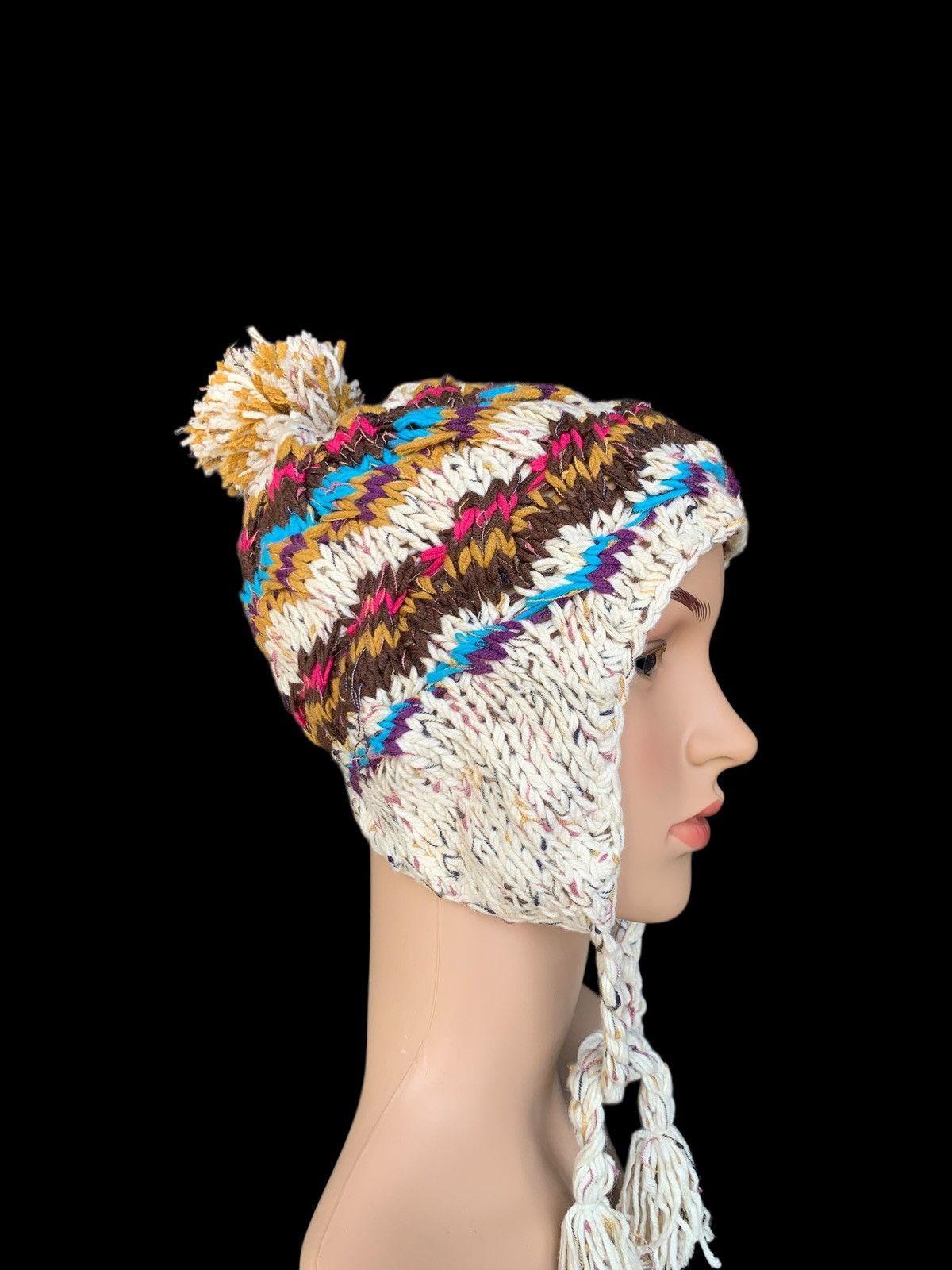 Japanese Brand × Kapital Crochet Knitt Earflap Punk Japanese Style Size ONE SIZE - 2 Thumbnail