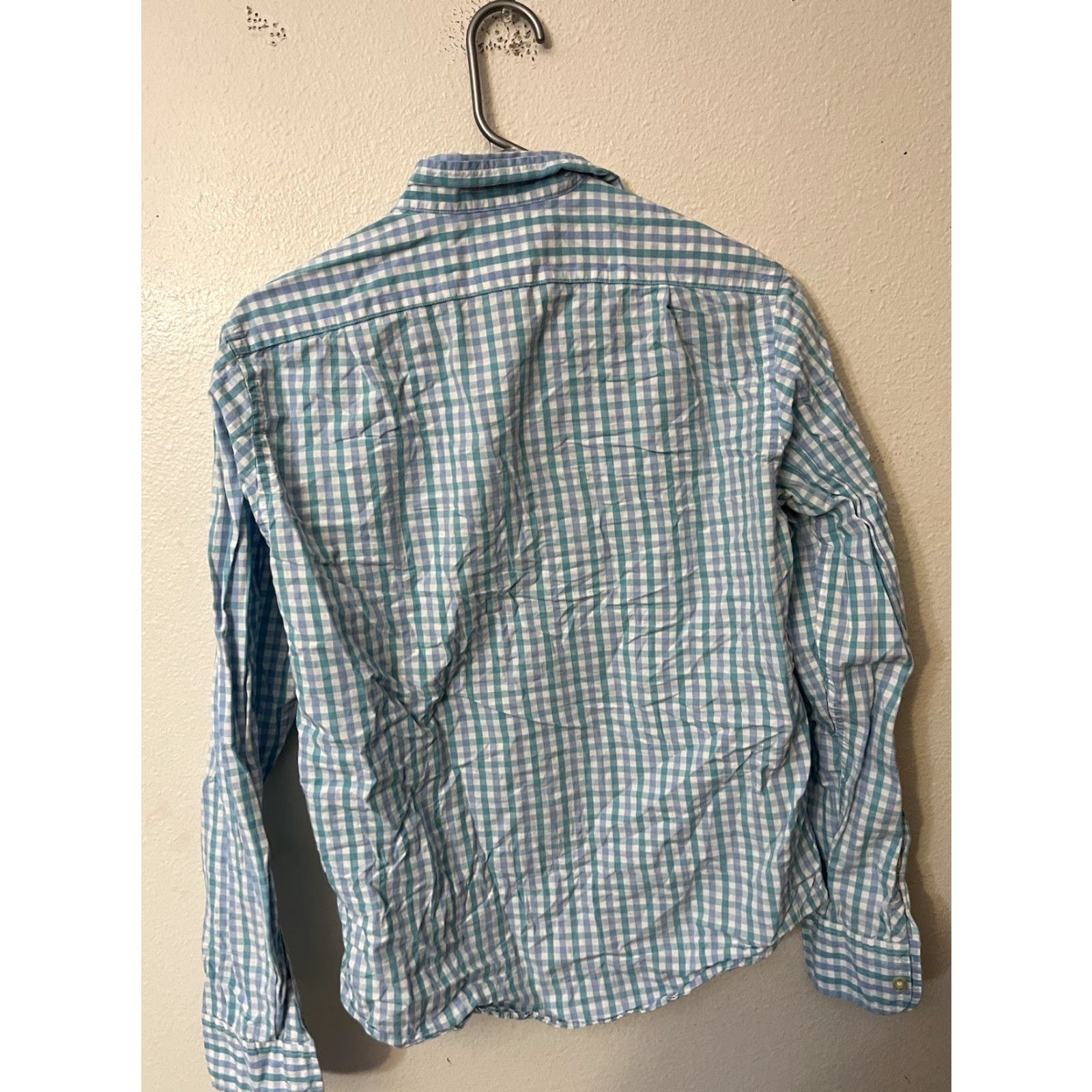 J.Crew J. Crew Men's Shirt Slim Fit Button-Down Blue Gingham Size Small Woven Plaid Casual Buttons Shirt Slim Fit Mens Blue Pocketed Logo (if logo present) Size US S / EU 44-46 / 1 - 3 Thumbnail