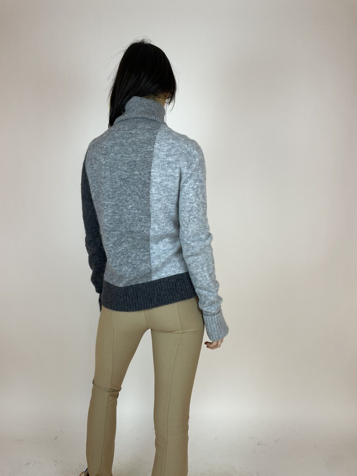 Cos COS turtleneck sweater Alpaca/wool/polyamide/Elastane grey Size XS / US 0-2 / IT 36-38 - 5 Thumbnail