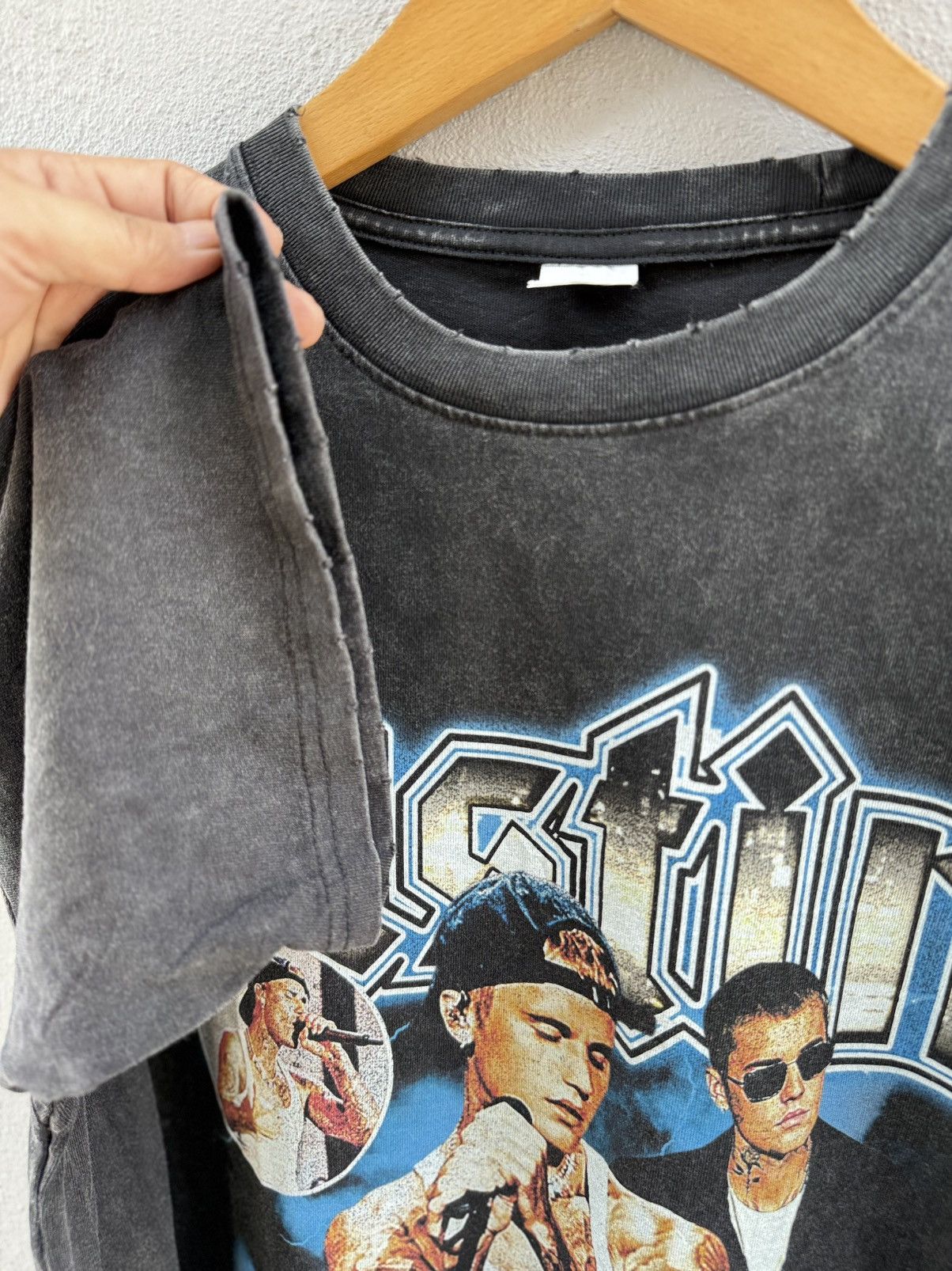 Rap Tees Thrashed Justin Bieber Rap Tee Distressed Size US XL / EU 56 / 4 - 7 Thumbnail
