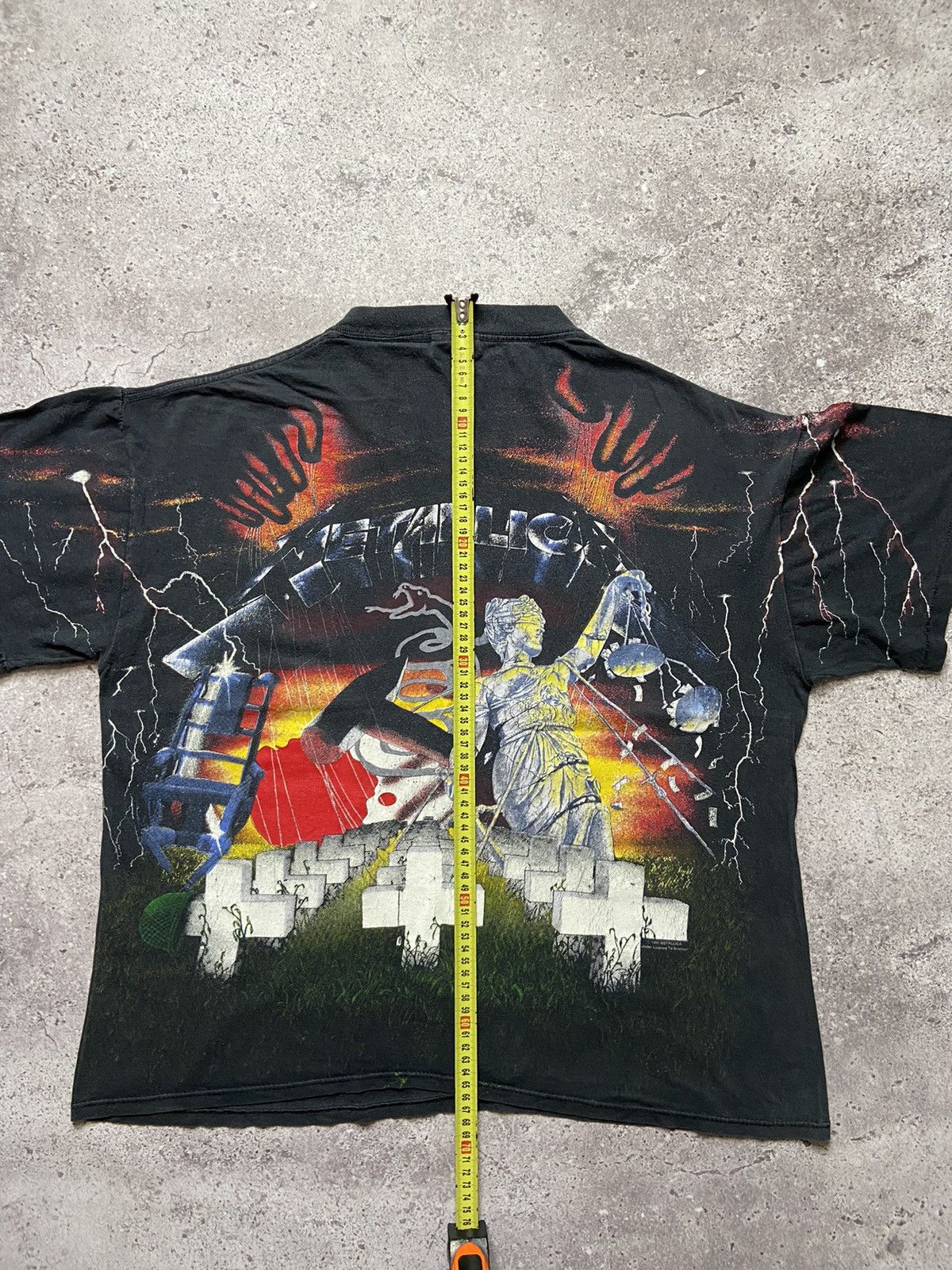 Band Tees Vintage Metallica T-shirt all over print 1991 rare Size US XL / EU 56 / 4 - 8 Thumbnail