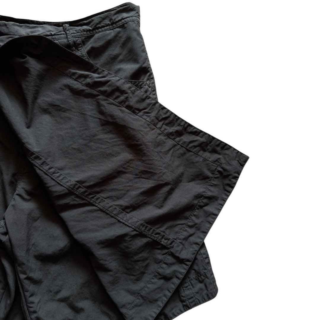 Japanese Brand × Julius Julius_7 ‘Ghost’ Black Wrap Skirt Pants Size US 30 / EU 46 - 4 Thumbnail