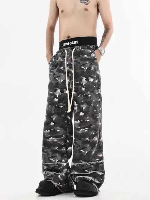 VIBE Camouflage High Street Vintage Loose Casual Jeans Size US 31 - 7 Thumbnail