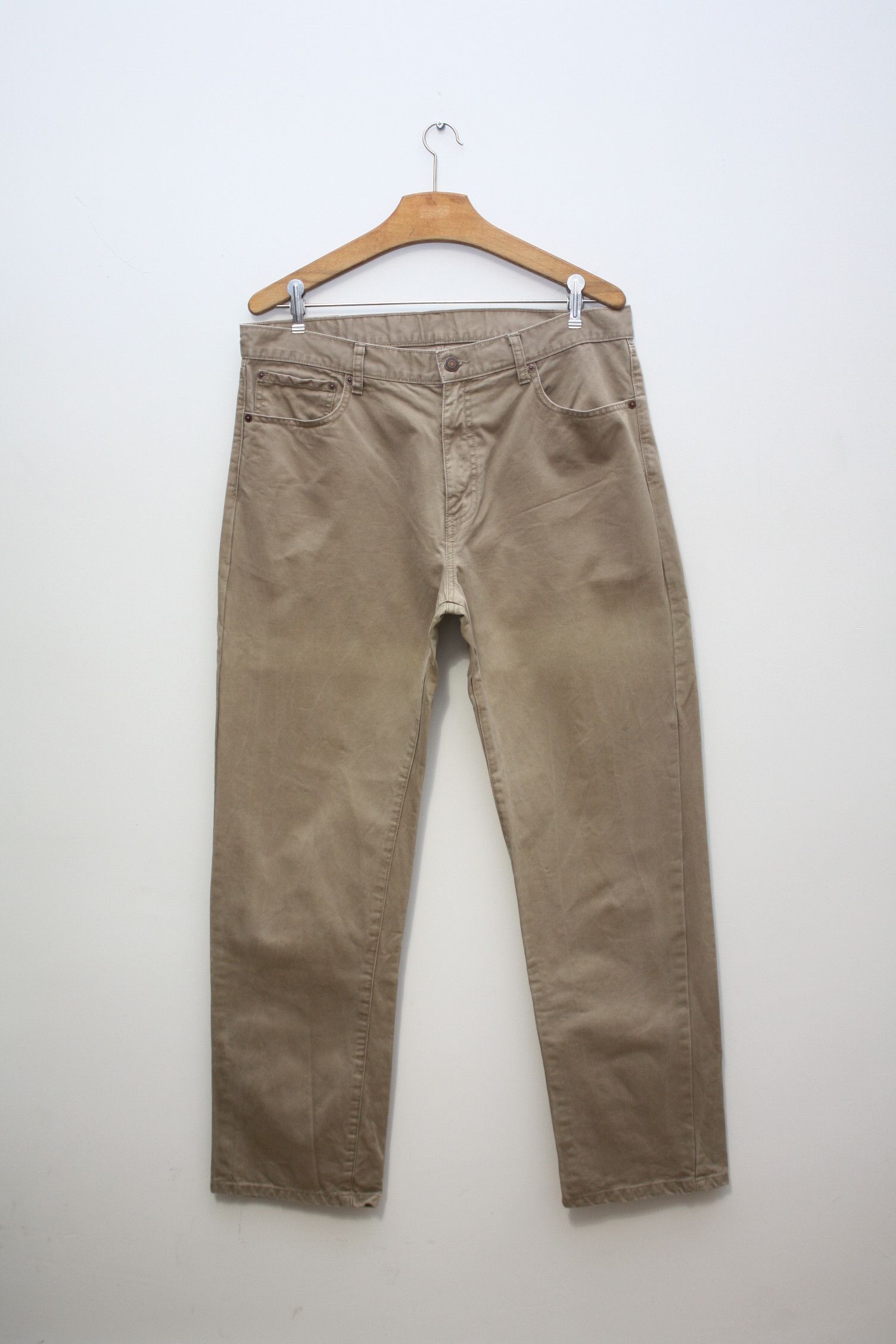 Levi's Levi's 751 Beige Casual Denim Pants Men's W36L32 Size US 36 / EU 52 - 3 Thumbnail
