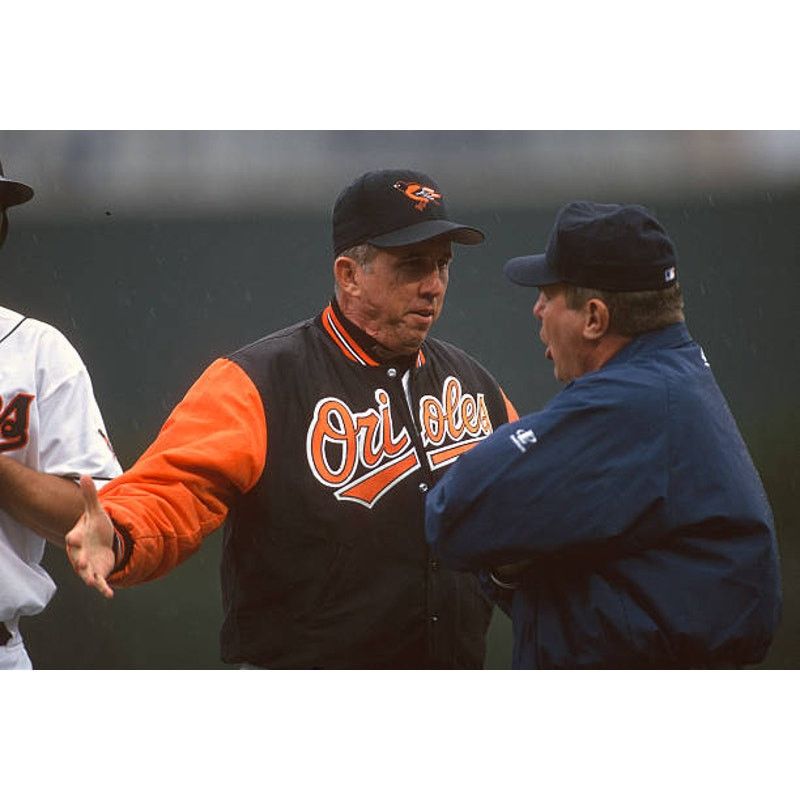 MLB × Starter Baltimore Orioles 90s satin bomber Diamond M black MLB vtg Size US M / EU 48-50 / 2 - 11 Thumbnail