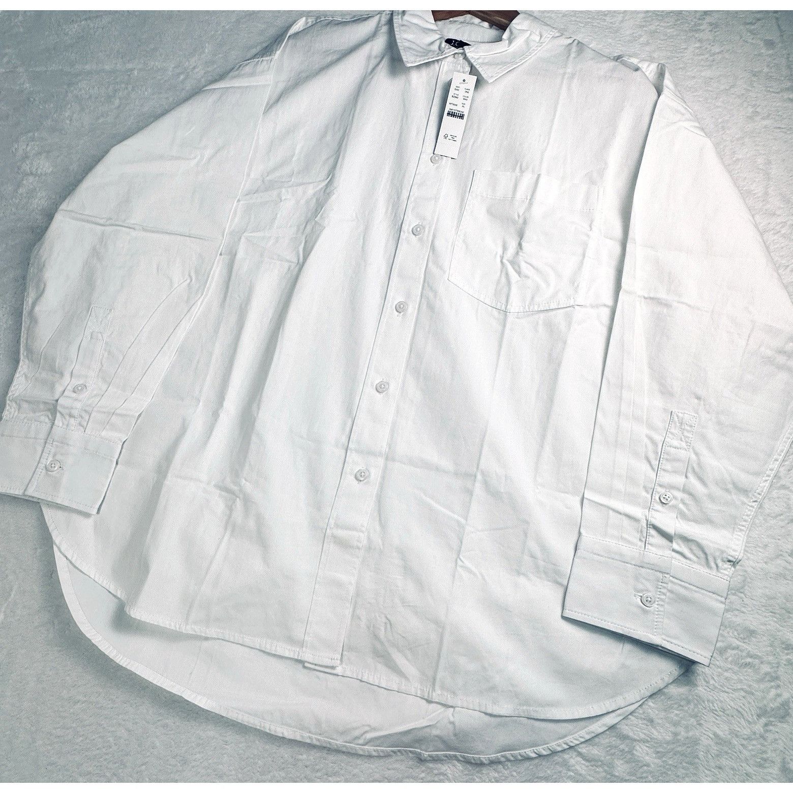 J.Crew J.Crew Petite Étienne oversized shirt L lightweight Oxford Size L / US 10 / IT 46 - 9 Thumbnail