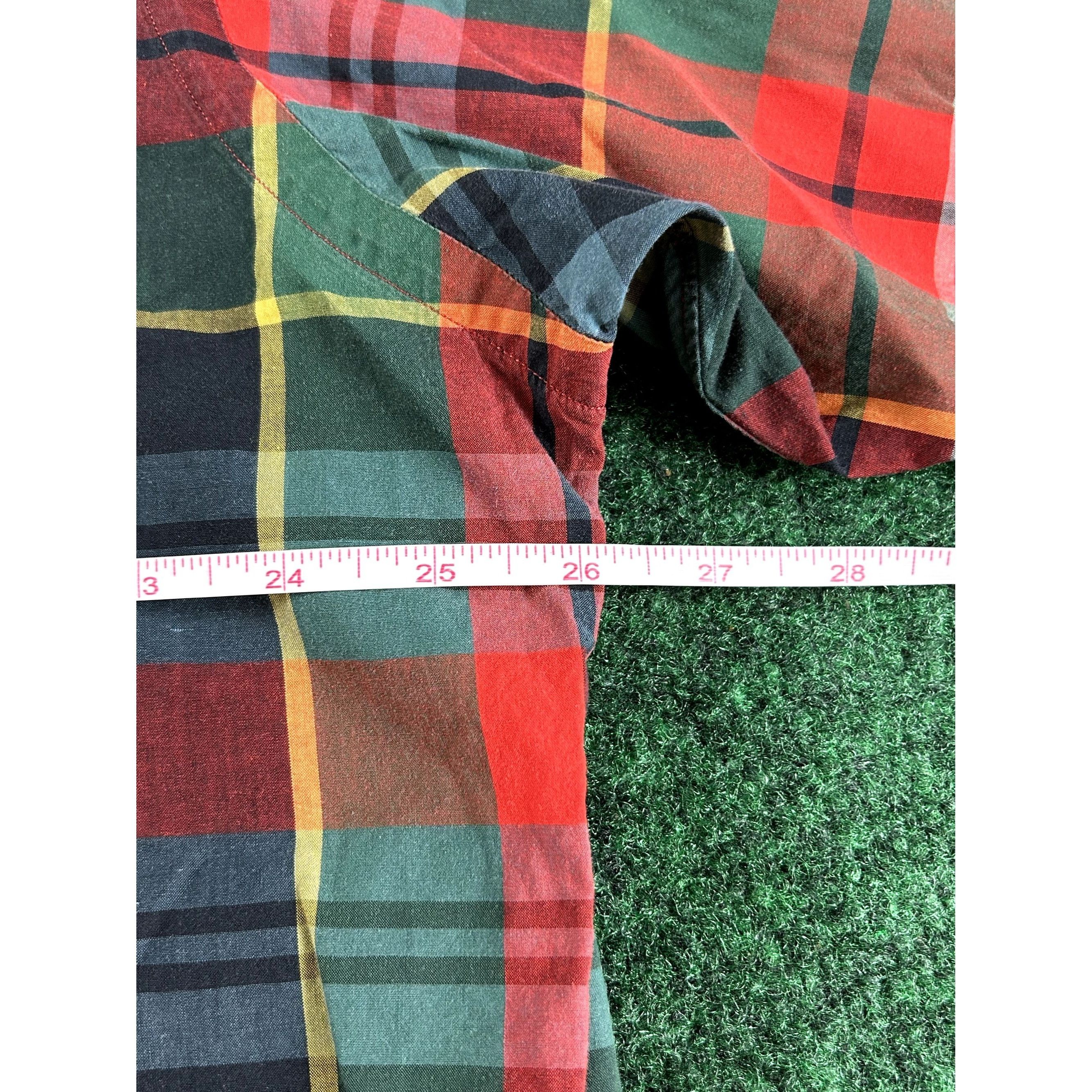 Ralph Lauren Ralph Lauren Red & Green Plaid Long Sleeve Button Down Shirt Size US L / EU 52-54 / 3 - 5 Thumbnail