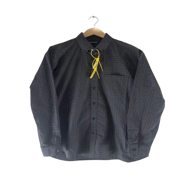 Balenciaga Balenciaga Balenciaga Plaid ButtonUp Shirt for Men -2507 Size US S / EU 44-46 / 1 - 1 Thumbnail