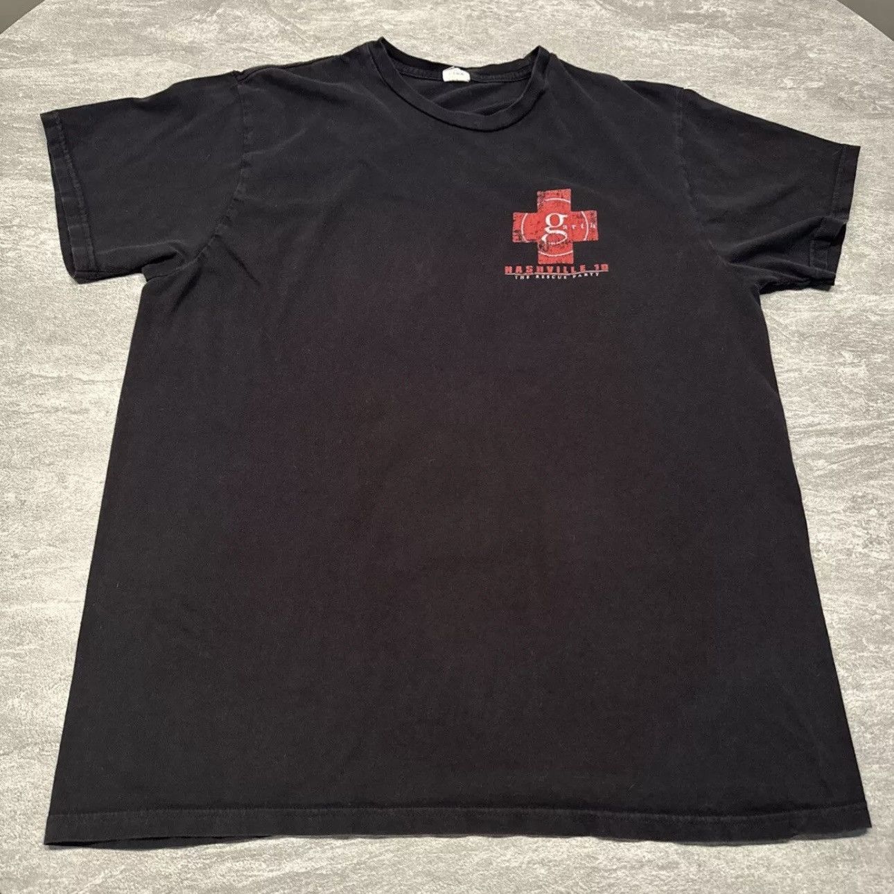 Hanes × Vintage Garth Brooks T Shirt Nashville 2010 10 XL Rescue Party Shirt Size US XL / EU 56 / 4 - 4 Thumbnail