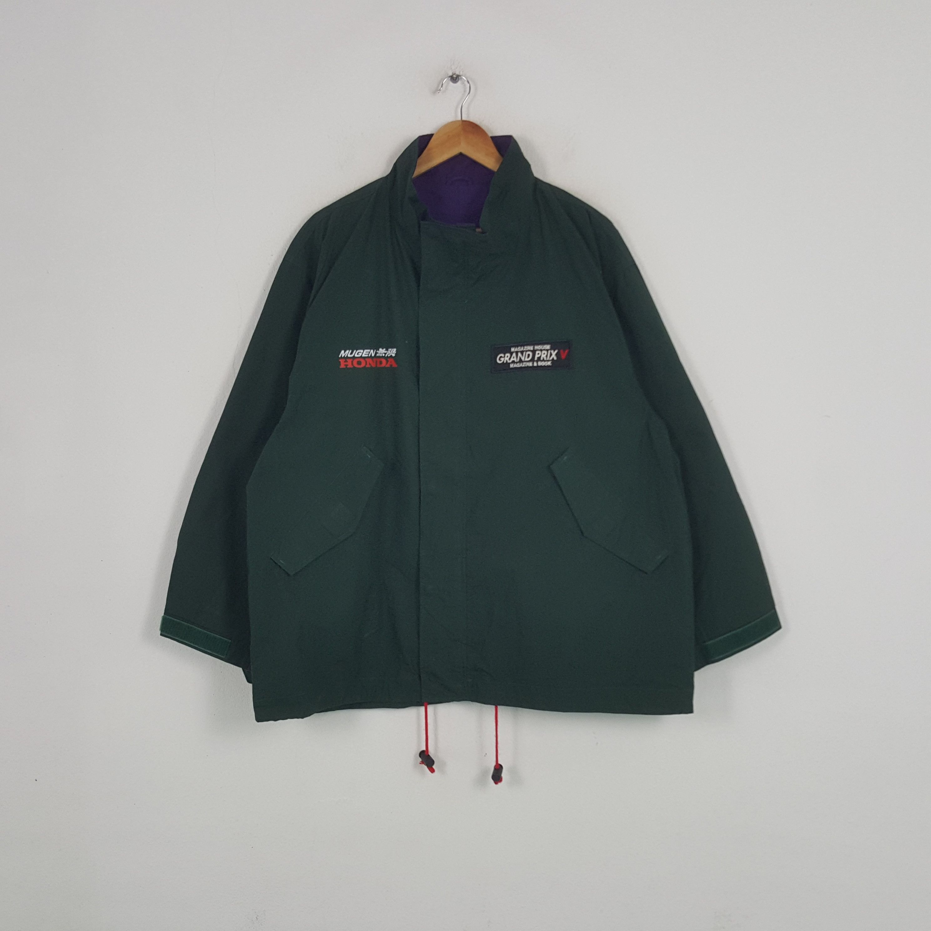 Japanese Brand × Vintage Vintage Mugen Honda Japanese Racing Team Windbreaker Jacket Size US XL / EU 56 / 4 - 3 Thumbnail