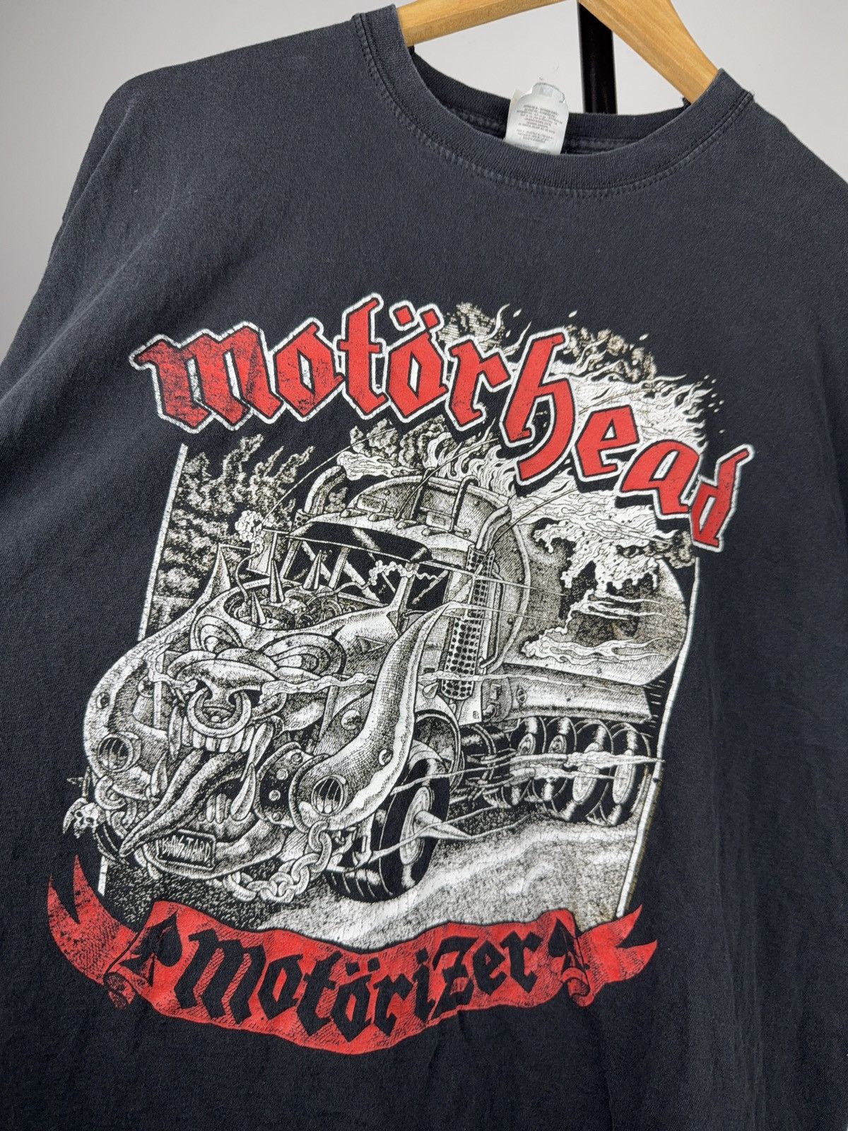 Band Tees 2017 Motorhead Vintage 00s Rock Band Graphic Black T-Shirt Size US L / EU 52-54 / 3 - 3 Thumbnail