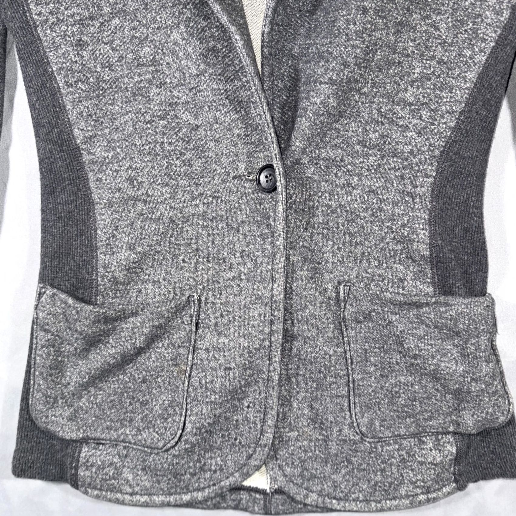 James Perse James Perse Cardigan Sweater Womens 1 Gray Knit Shawl Collar Button Pockets Size XS / US 0-2 / IT 36-38 - 6 Thumbnail