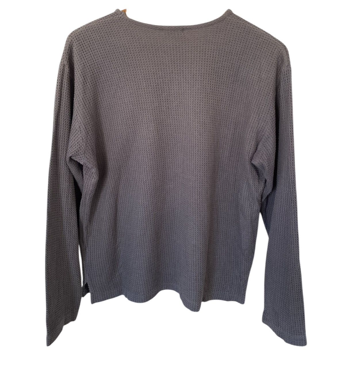 Issey Miyake × Japanese Brand × Tete Homme Vintage Tete Homme Half Zipper Waffle Knit Size L / US 10 / IT 46 - 2 Thumbnail
