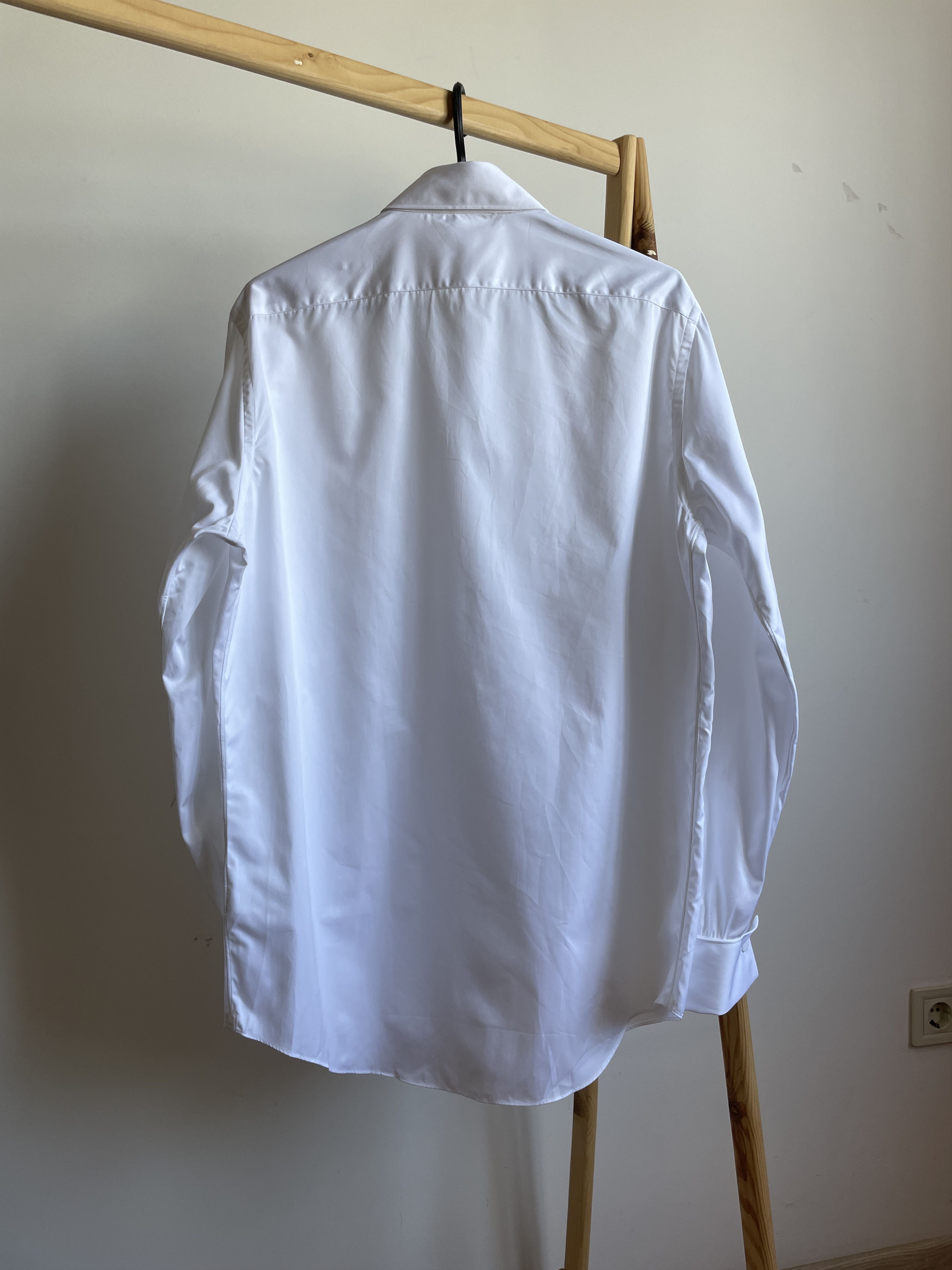 Suitsupply Suitsupply Cufflinks Slim Fit White Dress Shirt Size 46R - 2 Thumbnail