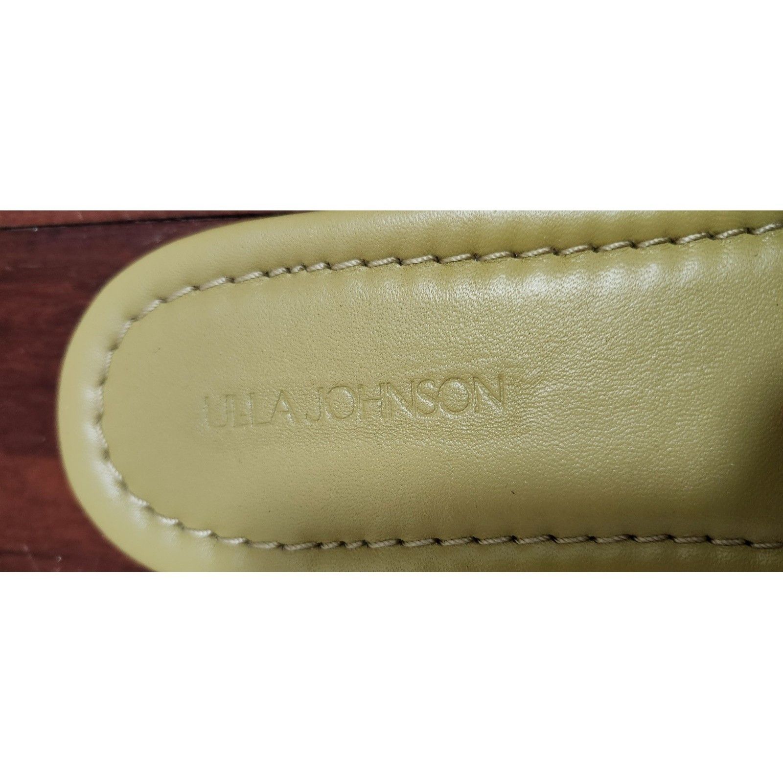 Ulla Johnson Ulla Johnson Olive Green Sandals Square Toe Crisscross Strap Size US 9.5 / IT 39.5 - 6 Thumbnail
