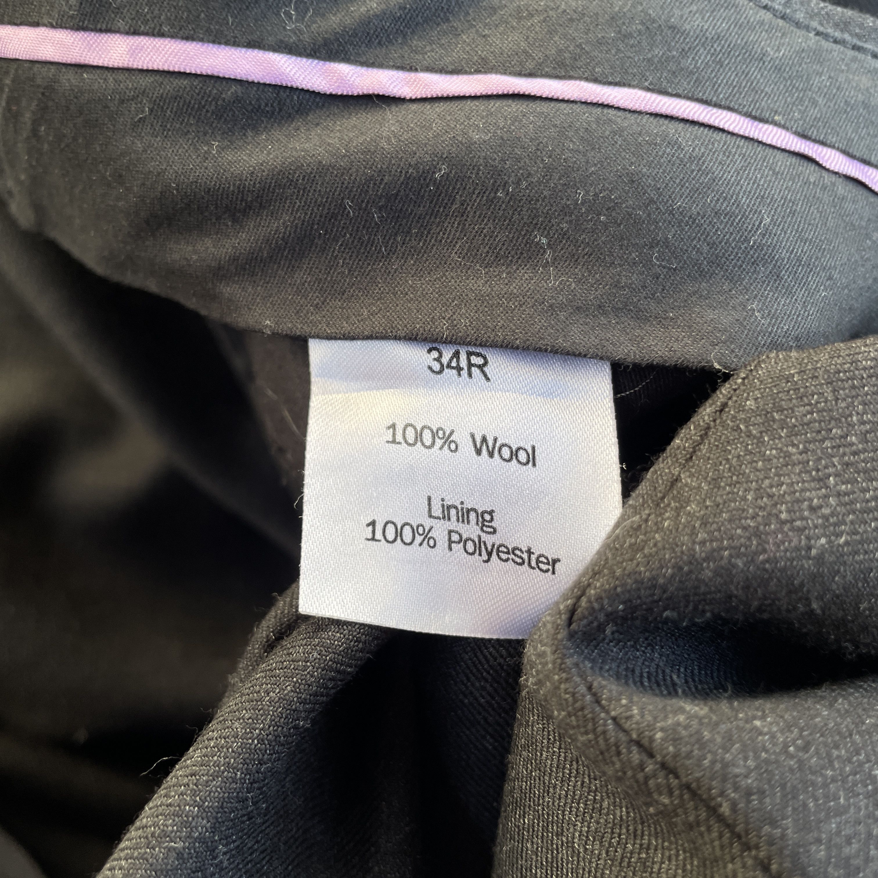 Charles Tyrwhitt Charles Tyrwhitt Solid Charcoal Gray Wool Suit Size 42R - 14 Thumbnail
