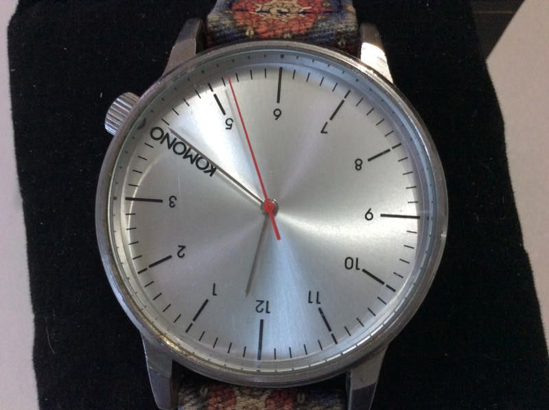 Komono Komono ladies silver dial leather strap watch Size ONE SIZE - 1 Thumbnail
