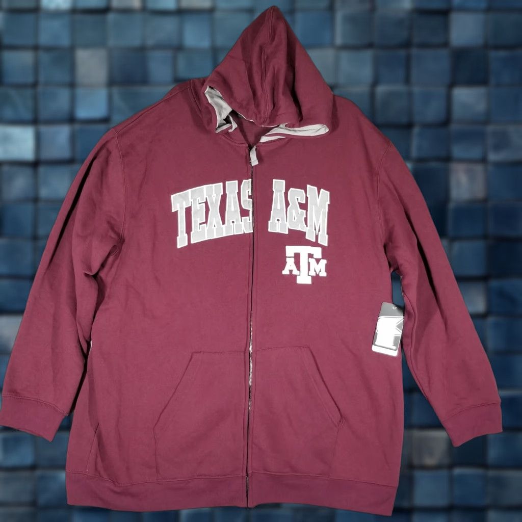 Vintage VINTAGE Colosseum Texas A&M Aggies Full Zip Hoodie Jacket Men Adult 3XL Fleece Maroon NCAA Sports Size US XXL / EU 58 / 5 - 1 Thumbnail