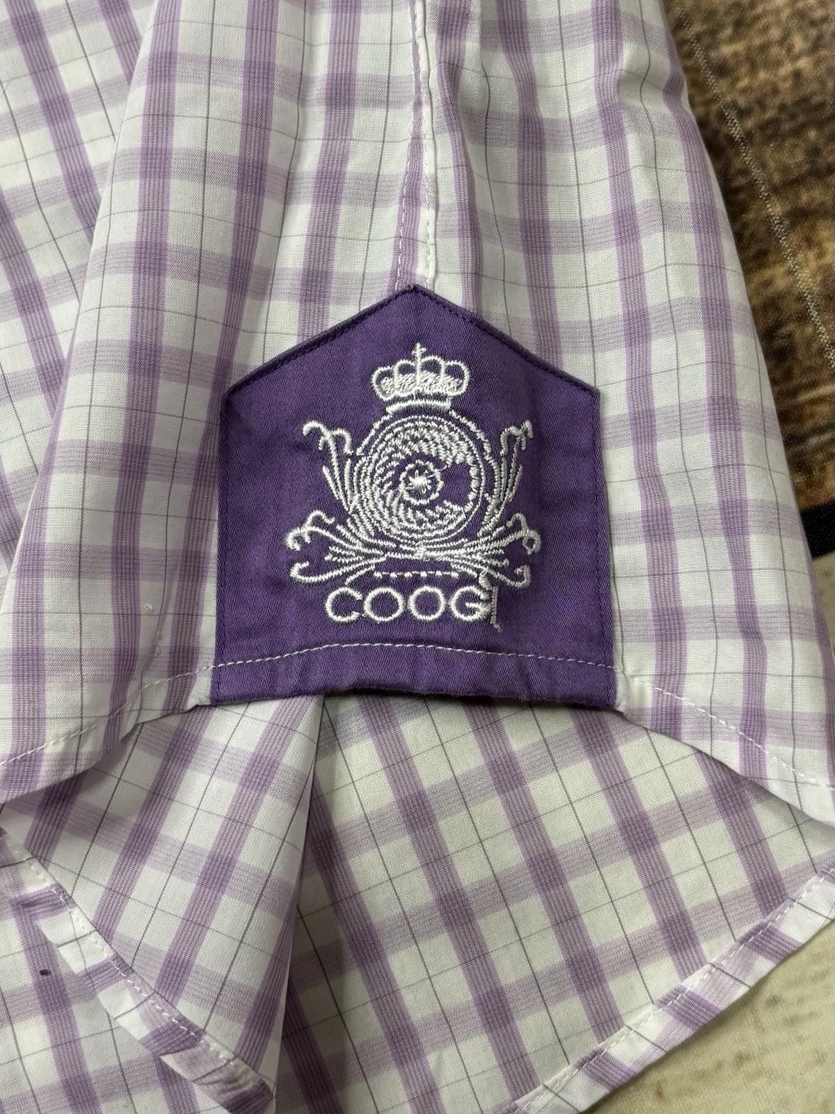 Coogi Coogi Luxe Dress Shirt Mens Large 15.5/17 Flip Check Purple Size 38R - 7 Thumbnail