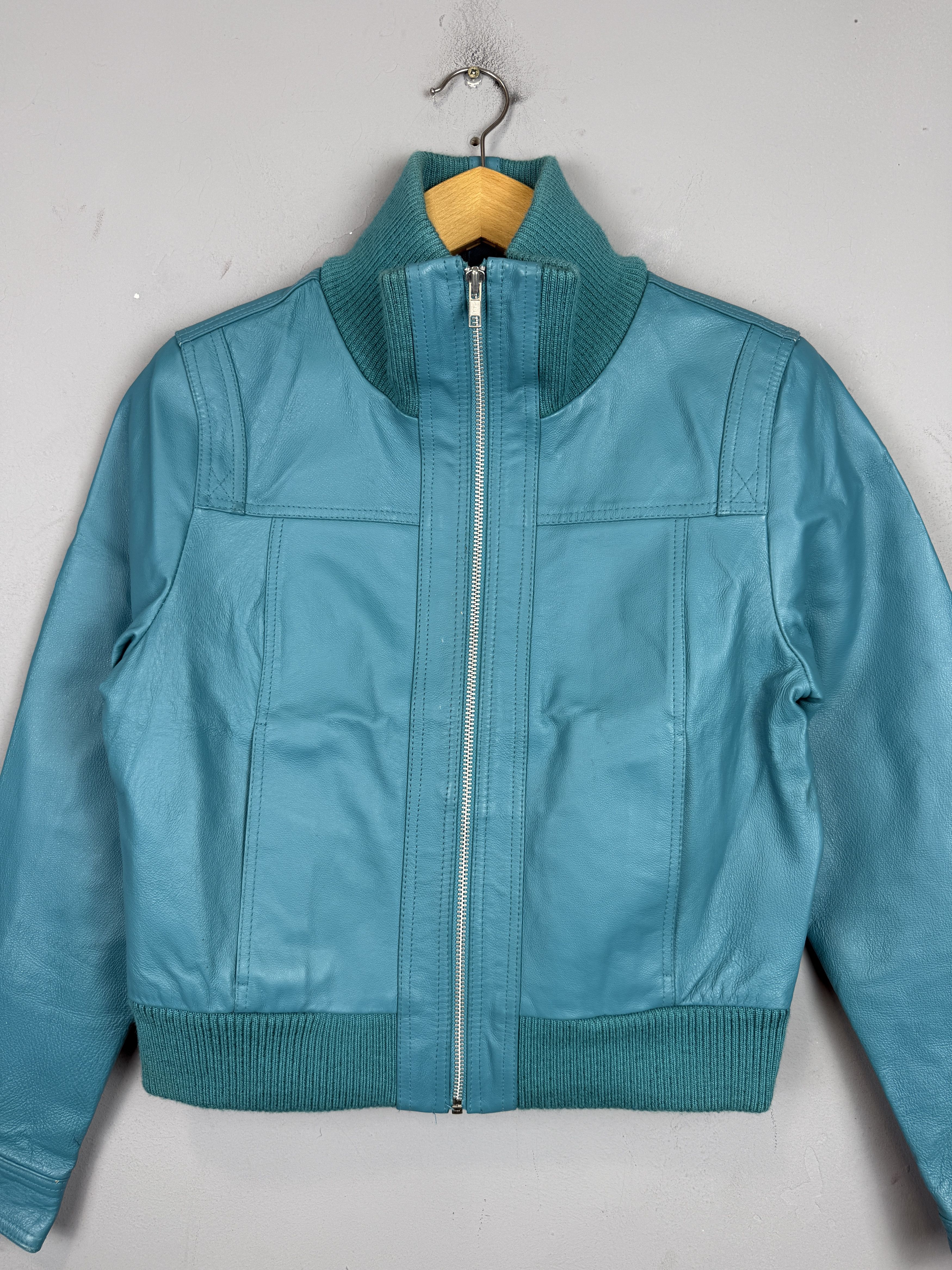 Genuine Leather × Vintage Vintage ICHI Leather Jacket Women Biker Short Real Leather Size S / US 4 / IT 40 - 3 Thumbnail
