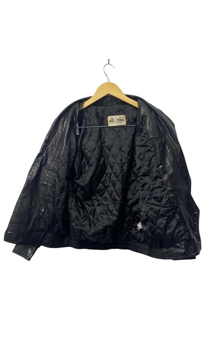 Vintage Hilton Leather Jacket Size US L / EU 52-54 / 3 - 3 Thumbnail