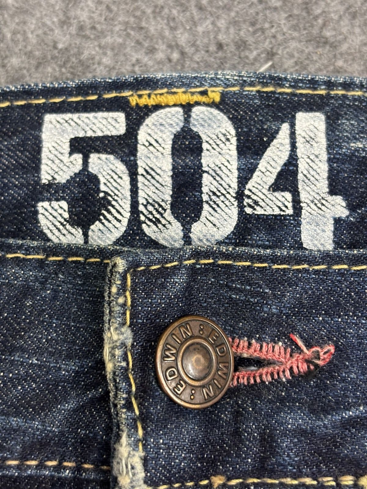 Edwin 💥90s Style💥Vintage Wide Edwin 504R Cool Fades Denim F606 Size US 37 - 10 Thumbnail