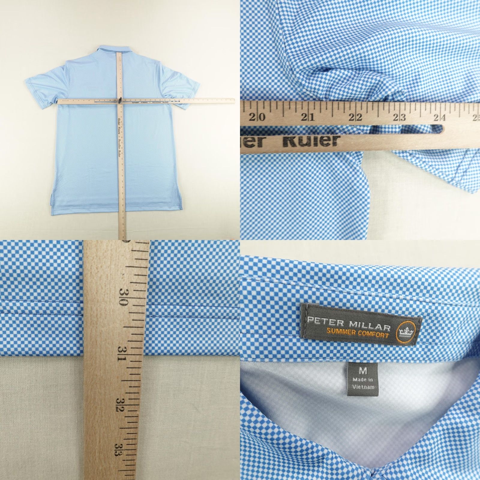 Peter Millar Peter Millar Polo Shirt Mens Medium Blue Summer Comfort Performance Golf NEW Size US M / EU 48-50 / 2 - 8 Thumbnail