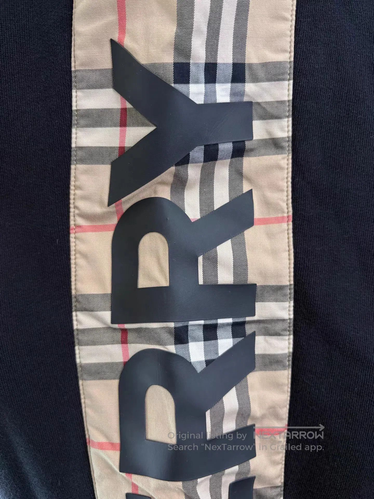 Burberry Black Plaid Stripe Jogger Sweatpants. Size US 32 / EU 48 - 3 Thumbnail