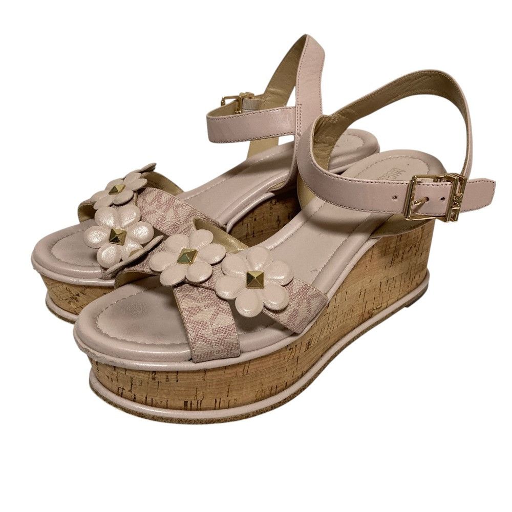 Michael Kors Michael Kors Michael Kors Flower Stud Leather Sandals Leather Shoes DUTY FREE for USA Size ONE SIZE - 1 Thumbnail
