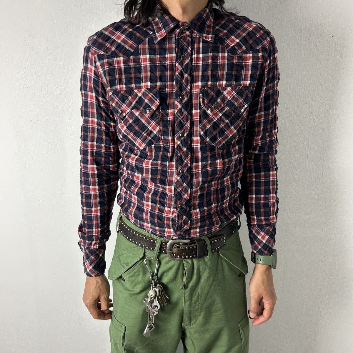Hysteric Glamour × Japanese Brand × Vintage 291295=Homme Western Pearl Flannel Size US M / EU 48-50 / 2 - 1 Thumbnail