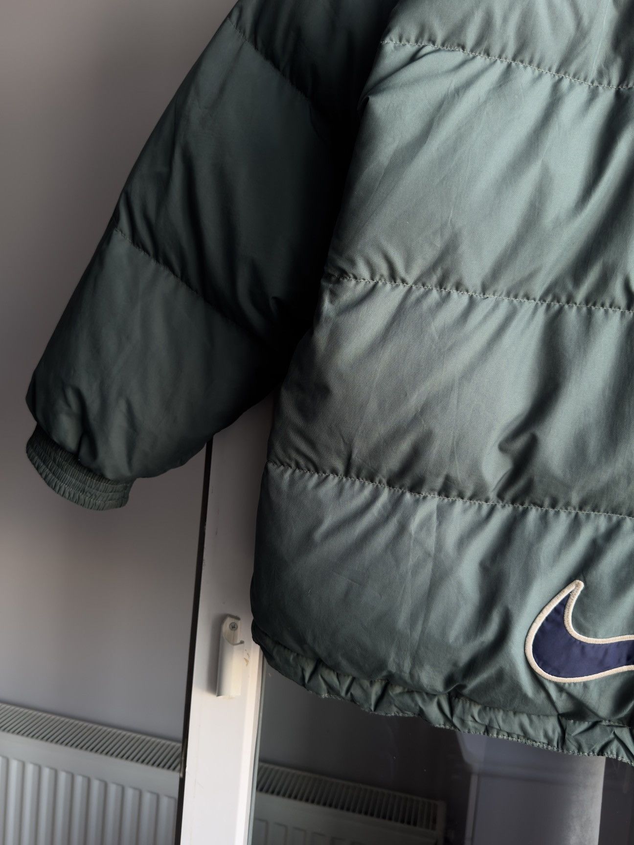 Nike Vintage Nike Down Puffer Jacket Big Swoosh Logo 00's Retro Size US XL / EU 56 / 4 - 5 Thumbnail