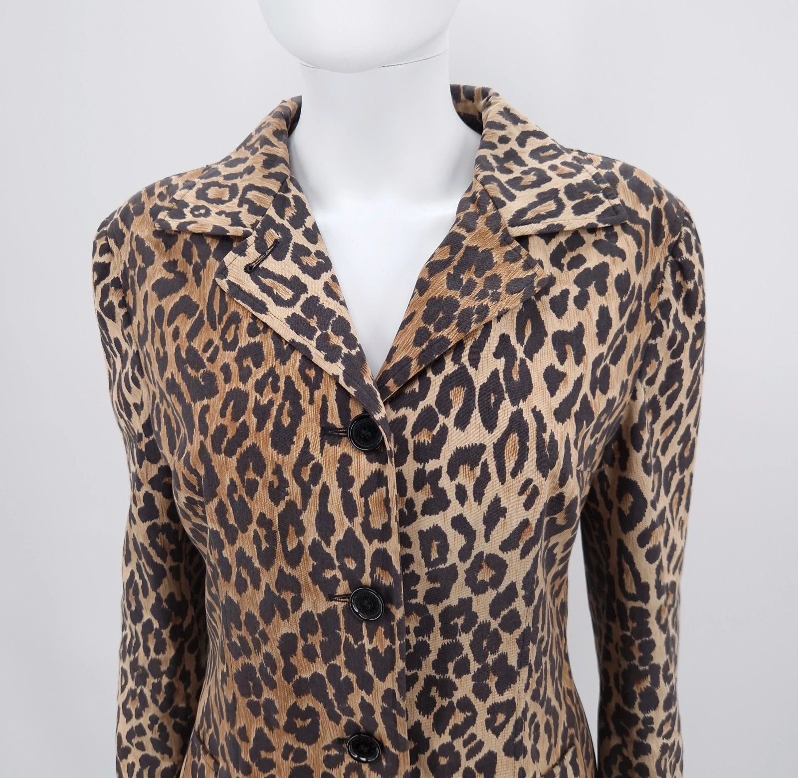 Dolce & Gabbana Vintage Dolce & Gabbana Mainline Leopard Print Coat Size L / US 10 / IT 46 - 3 Thumbnail