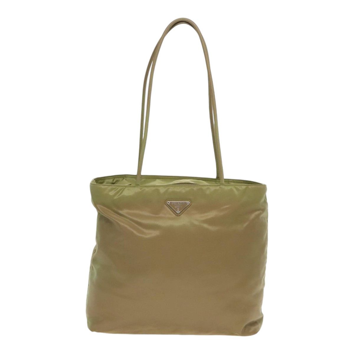 Prada Tessuto Green Synthetic Tote Bag (Pre-Owned) Size ONE SIZE - 1 Thumbnail