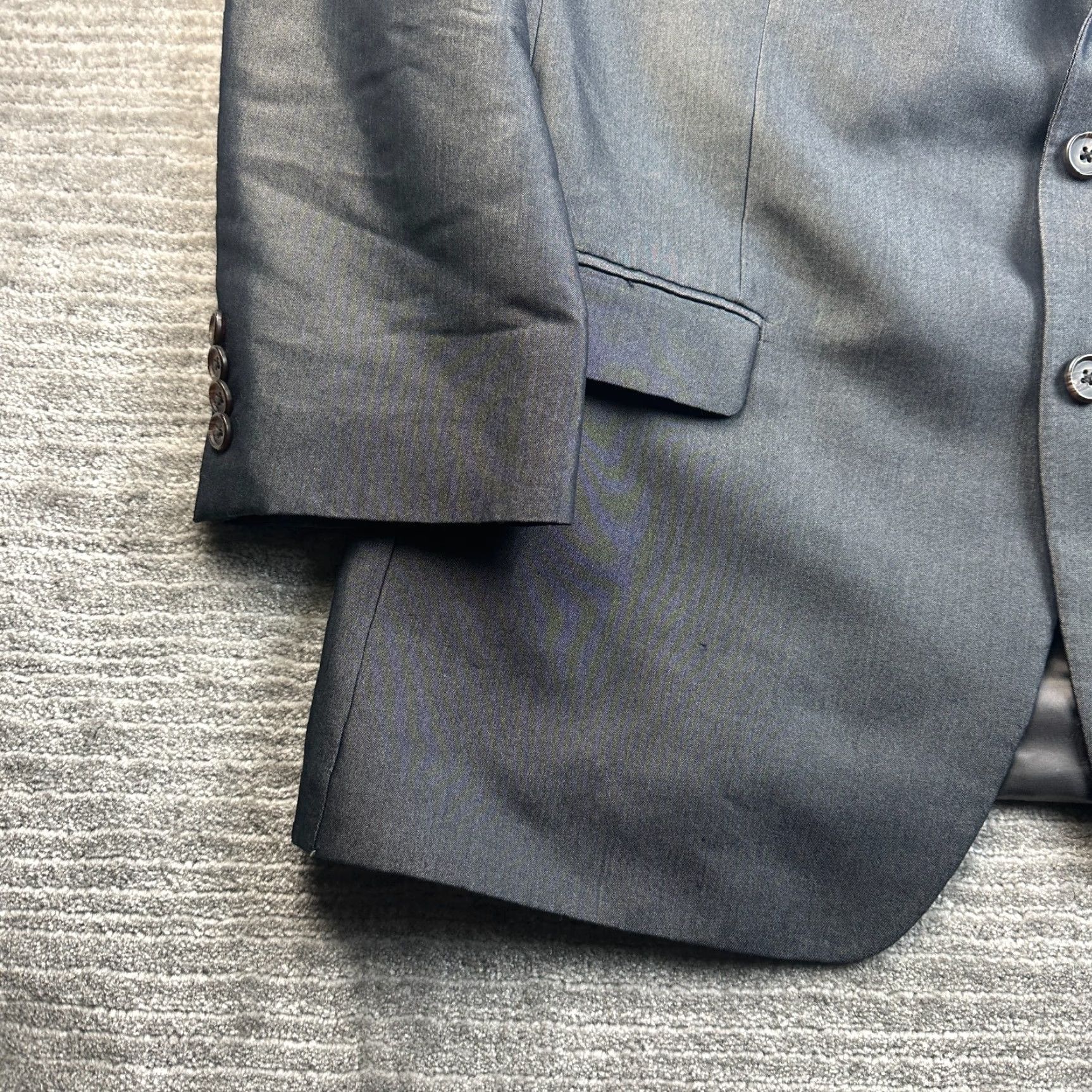 Ralph Lauren Ralph Lauren Blazer Mens 46R Gray 2 Button Sport Coat Size 46R - 3 Thumbnail