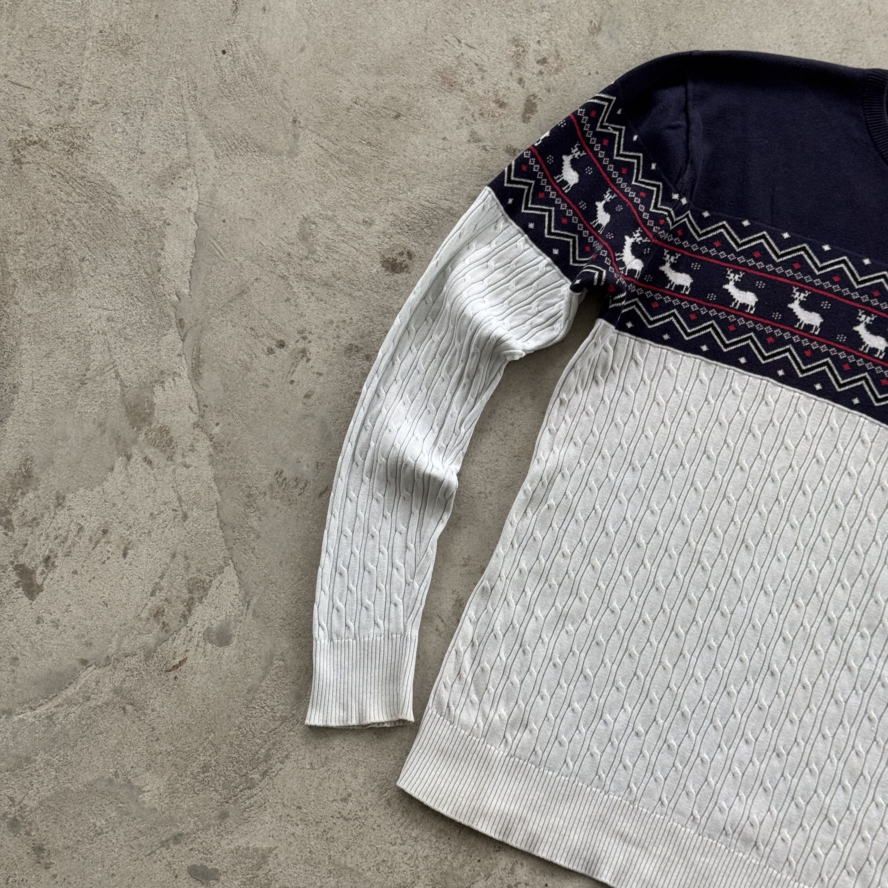 Dolce & Gabbana Dolce & Gabbana Reindeer Fair Isle Cable Knit Sweater Italy Size US M / EU 48-50 / 2 - 3 Thumbnail