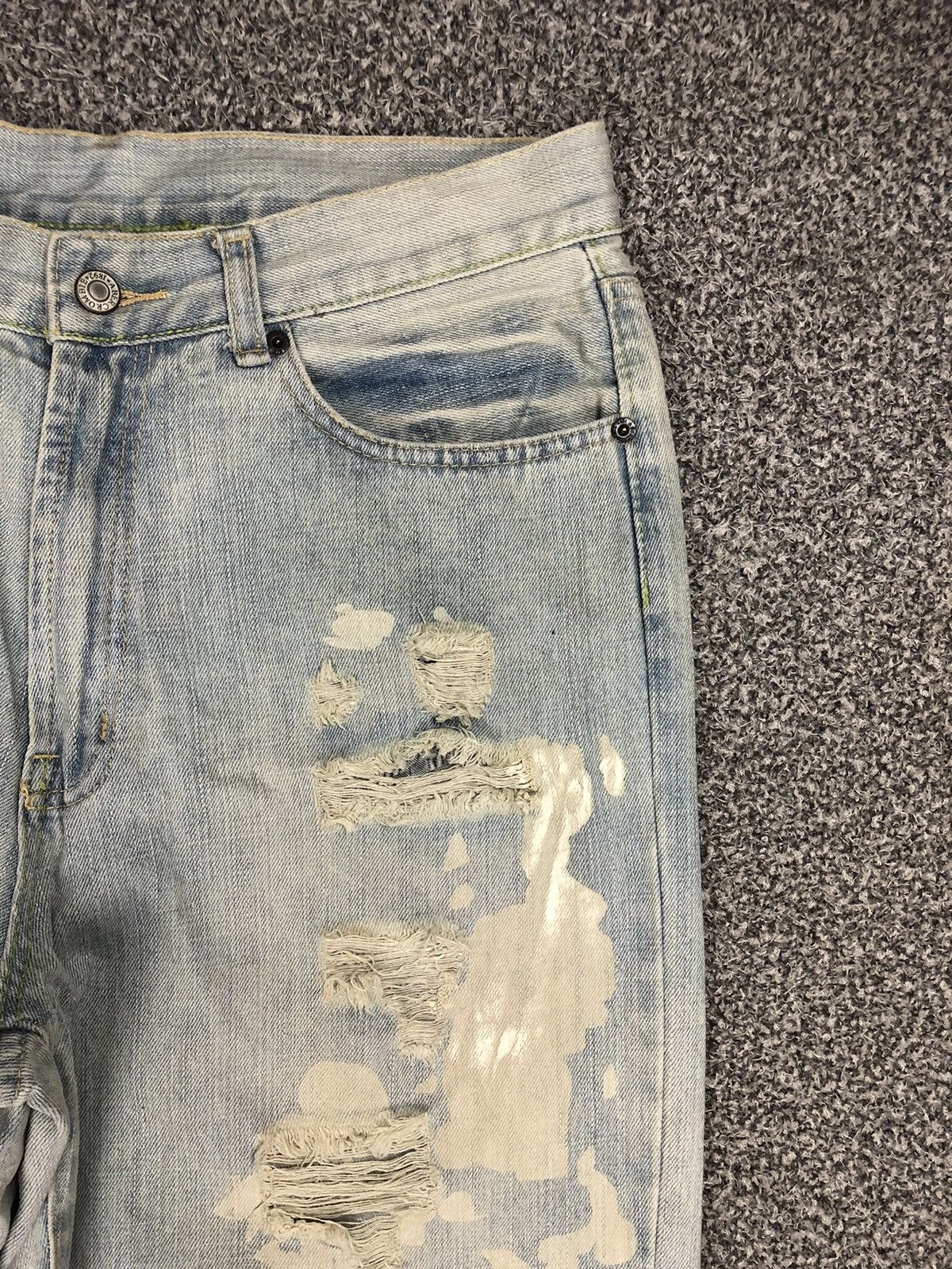 Abercrombie & Fitch Vintage Crazy Distressed Abercrombie And Fitch Flare Jeans Size US 33 - 5 Thumbnail