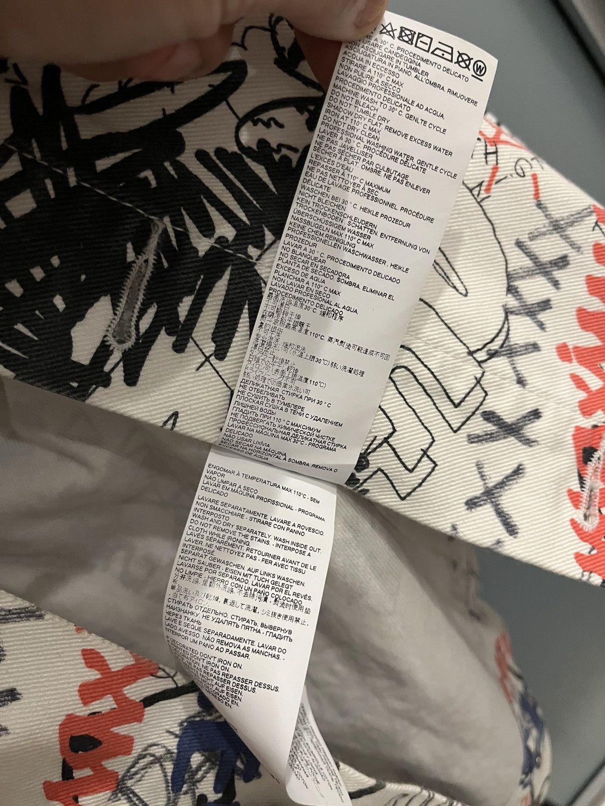 Maison Margiela Margiela Graffiti Print Oversized Denim Jacket Size US S / EU 44-46 / 1 - 7 Thumbnail