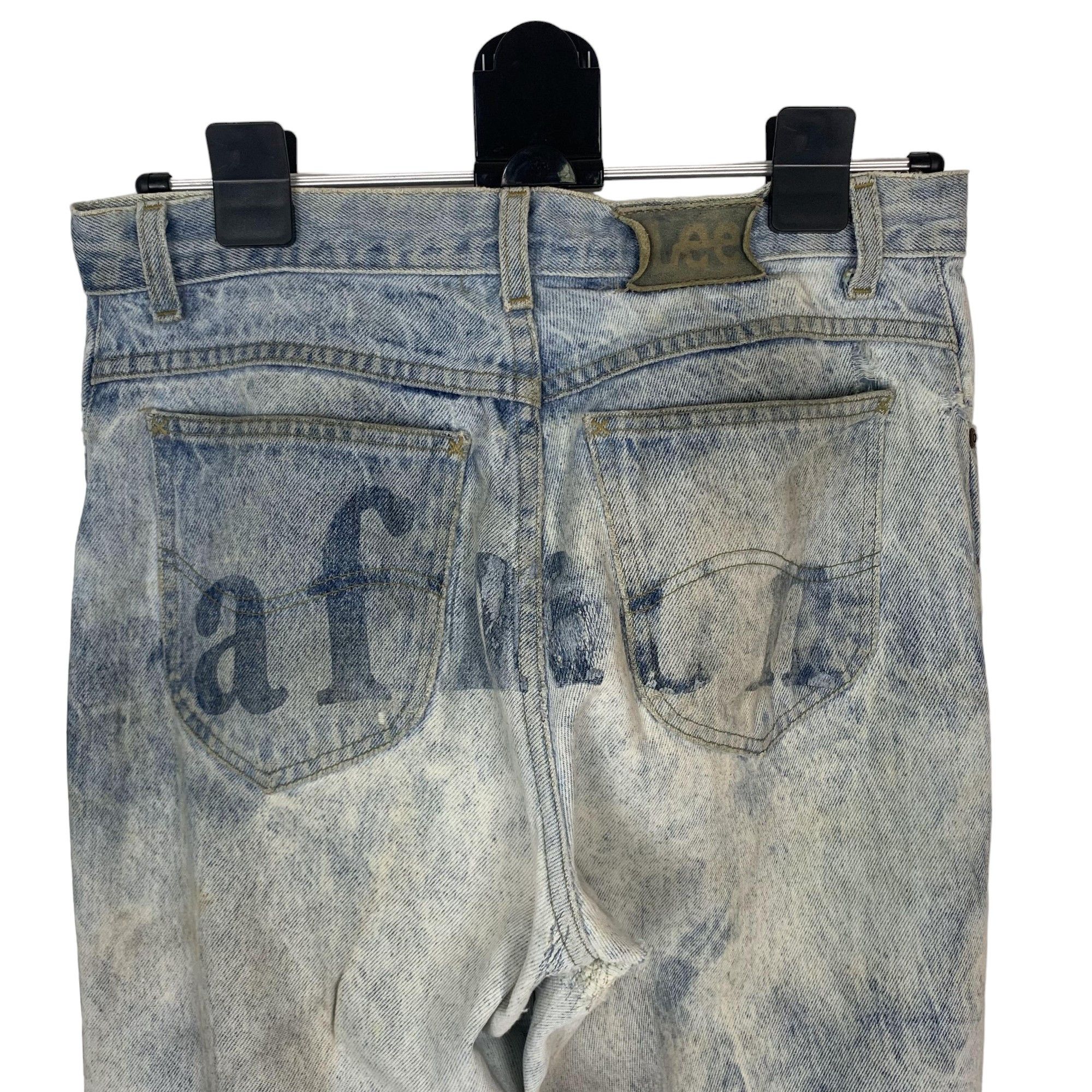 Lee Vintage Lee Treasure Straight Cut Distressed Jeans Size US 32 / EU 48 - 8 Thumbnail