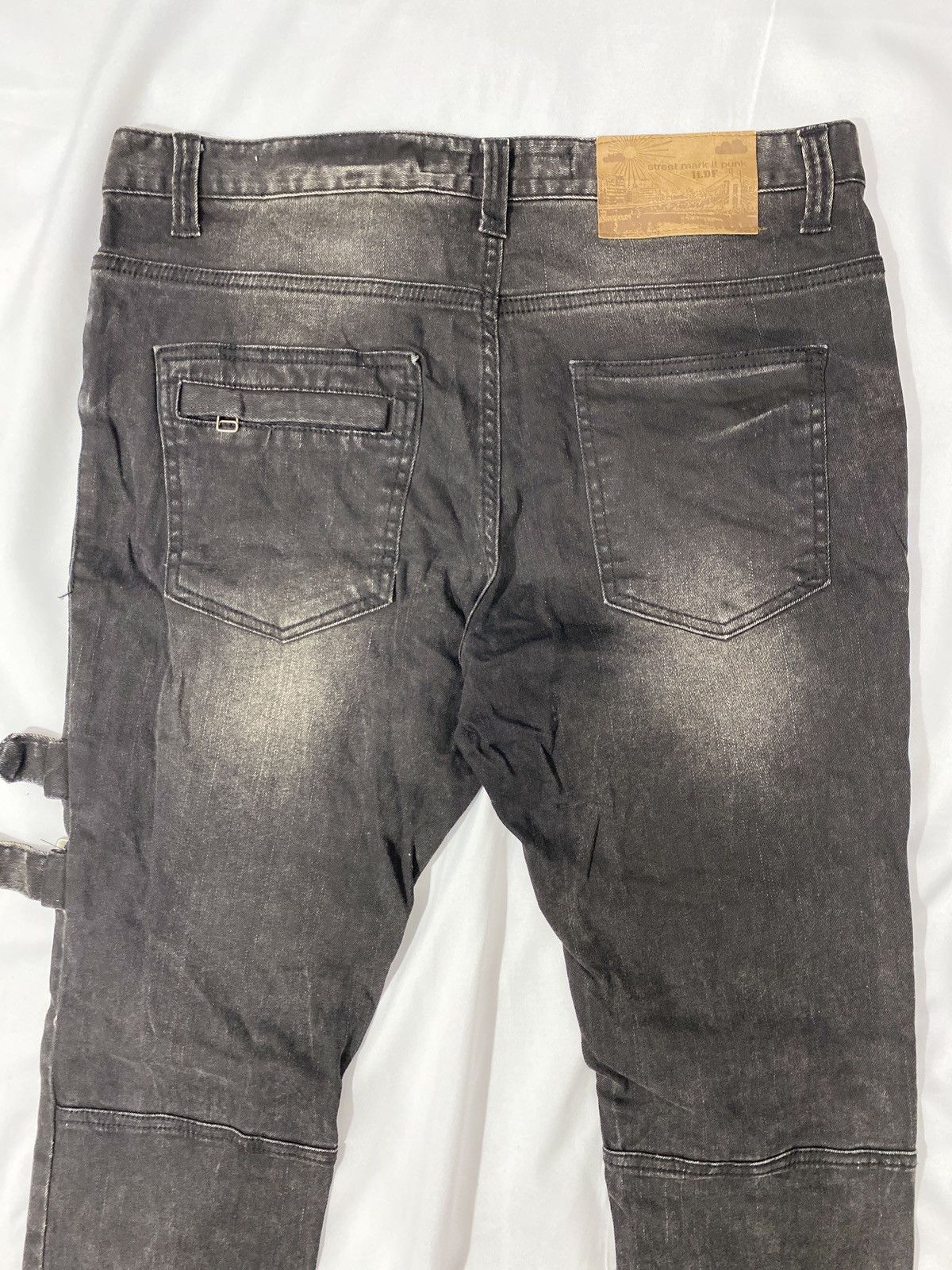 If Six Was Nine ILDF Bondage Jeans Obelisk Street Punk Denim Size US 32 / EU 48 - 6 Thumbnail