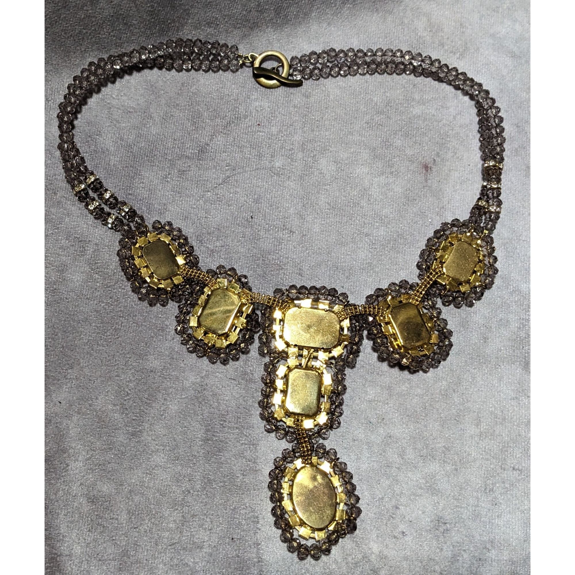 Other Vintage Glam Chunky Gemmed Statement Necklace Size ONE SIZE - 10 Thumbnail