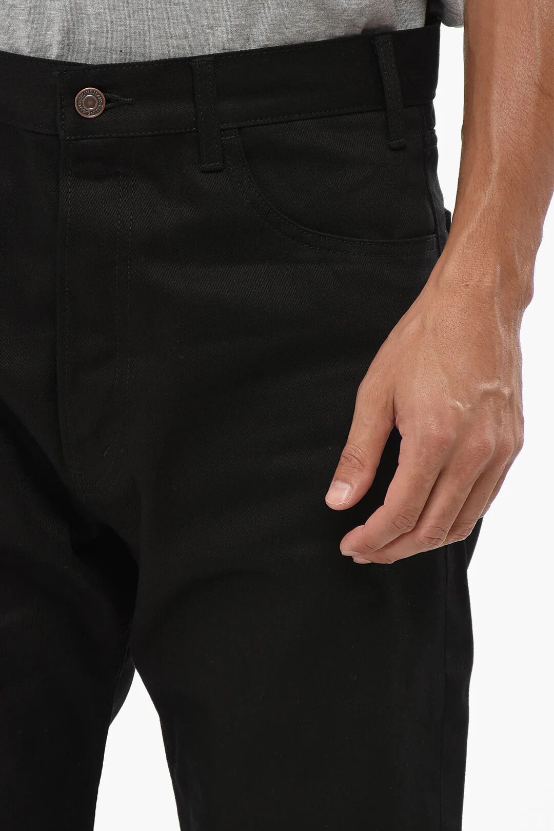 Celine og1mm0426 Regular-Fit Dark-Wash Jeans in Black Size US 30 / EU 46 - 3 Thumbnail