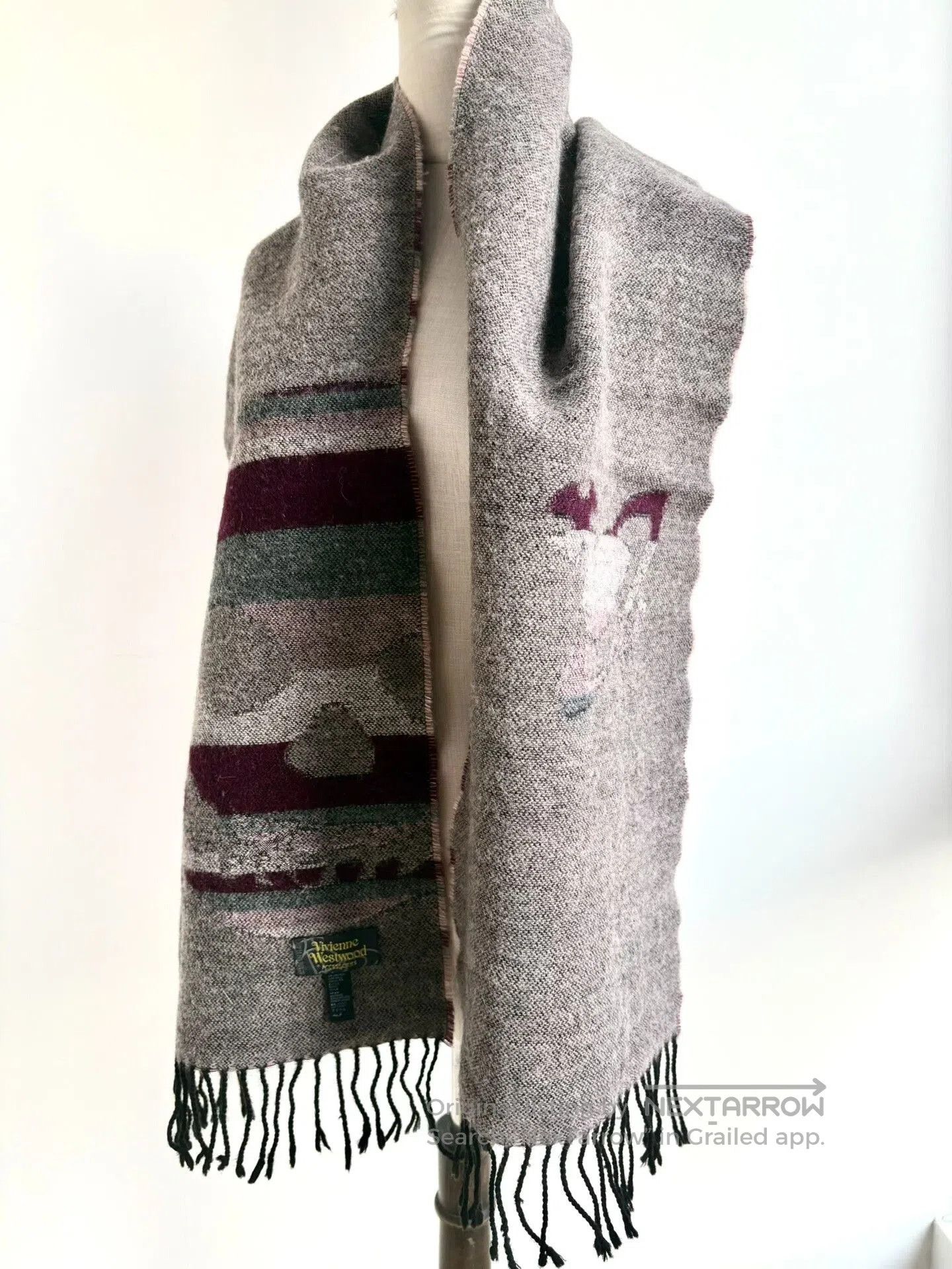 Vivienne Westwood vivienne westwood striped wool skull scarf. Size ONE SIZE - 4 Thumbnail