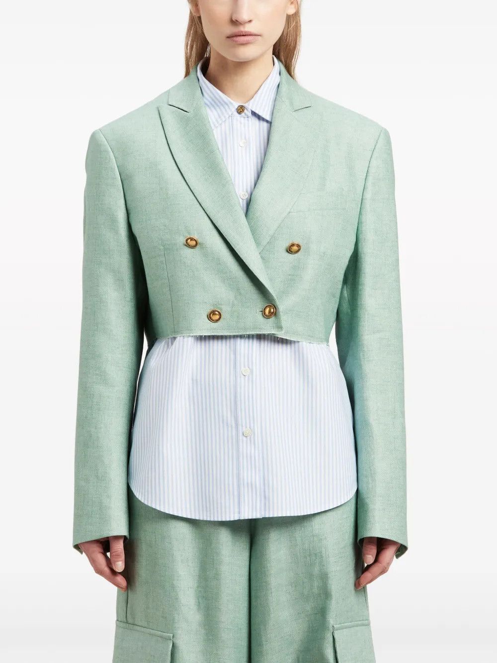 Palm Angels o1y1125 Blazer in Light Green Size M / US 6-8 / IT 42-44 - 2 Thumbnail